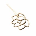 Barrette en or avec fleur 1