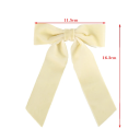 Barrette en velours avec nœud Barrette élégante Accessoire stylé Nœud délicat Joli ornement pour les cheveux Barrette à la mode pour femmes 2
