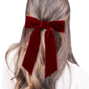 Barrette en velours avec nœud Barrette élégante Accessoire stylé Nœud délicat Joli ornement pour les cheveux Barrette à la mode pour femmes 3