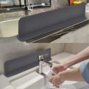 Barrière de protection pour évier 49 x 8,5 x 5 cm Barrière en silicone contre les éclaboussures Ventouses Stabilisation inférieure Barrière 3