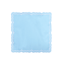 Bársonyos terítő Négyzet hímzett színes szegéllyel 35,5 x 35,5 cm 100% pamut Dekoratív textil terítő az asztalra 1