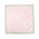 Bársonyos terítő Négyzet hímzett színes szegéllyel 35,5 x 35,5 cm 100% pamut Dekoratív textil terítő az asztalra 4