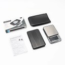 Báscula digital para joyas hasta 600 g precisión 0,01 g Superficie de pesaje de acero inoxidable Carga USB Cambio de unidades Conteo de gemas 8