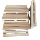 Base de madeira em forma de palete para copo mini design 11,5 × 7,5 × 1,5 cm madeira natural decorativa para whisky cocktails e bebidas 3