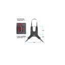 Base de montaje universal para bolsa de motocicleta con correas para tanque y asiento 79 cm y 85 cm negra sujeción para bolsas 2