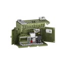 Base militar criativa 93 pcs Campo de contentores Torres de vigilância Arsenal Postos de comando Blocos de modelo DIY brinquedos de construção 1