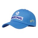 Baseballcap met geborduurde tekst Nacional en logo aan de voorkant en handtekening aan de zijkant verstelbaar unisex 1