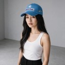 Baseballkappe mit gesticktem Schriftzug Nacional und Logo auf der Vorderseite sowie Unterschrift an der Seite, verstellbar, Unisex 3