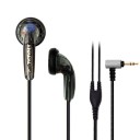 Bashøretelefoner in-ear med 1,2 m kabel Vinklet 3,5 mm jackstik Frekvensområde 20 Hz til 20 kHz Impedans 150 Ω Følsomhed 106 dB 2