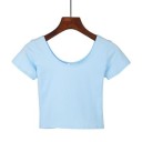 Basic crop top för kvinnor 13