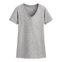 Basic-T-Shirt für Damen mit kurzen Ärmeln 8