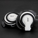 Basová drátová sluchátka s háčky za uši pro poslech hudby Opletený kabel 1,2 m s konektorem 3,5 mm jack Citlivost 120 dB Impedance 32 Ω 1