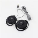Basová drátová sluchátka s háčky za uši pro poslech hudby Opletený kabel 1,2 m s konektorem 3,5 mm jack Citlivost 120 dB Impedance 32 Ω 2