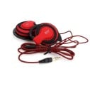 Basová drátová sluchátka s háčky za uši pro poslech hudby Opletený kabel 1,2 m s konektorem 3,5 mm jack Citlivost 120 dB Impedance 32 Ω 3