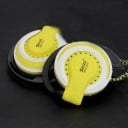 Basová drátová sluchátka s háčky za uši pro poslech hudby Opletený kabel 1,2 m s konektorem 3,5 mm jack Citlivost 120 dB Impedance 32 Ω 5