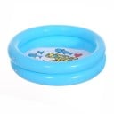 Bassin gonflable pour enfants 65x15 cm en PVC avec impression d'animaux Baignoire ronde d'été Jouet aquatique pour enfants Bassin coloré 1