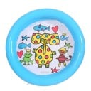 Bassin gonflable pour enfants 65x15 cm en PVC avec impression d'animaux Baignoire ronde d'été Jouet aquatique pour enfants Bassin coloré 3