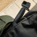 Bastão de selfie flutuante com tripé TELESIN para câmaras de ação GoPro DJI Insta360 À prova de água até 30 m Telescópico de 22 a 61 cm Preto-laranja 3