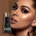 Bastão Iluminador Blush Brilhante em Bastão Bastão de Contorno Iluminador em Bastão para Realçar o Rosto Bronzer para o Rosto Iluminação Natural do Rosto Creme Iluminador 6