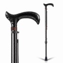 Baston de plimbare și turism 68–93 cm Telescopic cu 10 poziții de ajustare Mâner antiderapant 12,5 cm Capacitate de încărcare 100 kg Pentru înălțimi de 140–185 cm 1