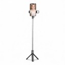 Bastón de selfie Bluetooth con trípode y luz LED 71 cm Control remoto Soporte giratorio para teléfono 360° para fotos y videos 4