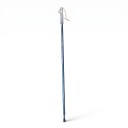 Bastón de trekking 103,5 cm 5 piezas Mango de espuma con correa Puntas intercambiables tenedor, cuchillo y lanza Con brújula y funda Azul oscuro 3