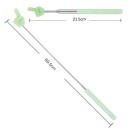 Bastone da lettura telescopico creativo in acciaio inossidabile 21,5–69,5 cm Puntatore a dito per l'insegnamento scolastico Strumento domestico 7