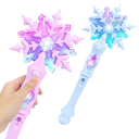 Bastone da neve da principessa 34 x 14 x 4 cm Bastone da fata luminoso con suono Giocattolo per bambini fiocco di neve a batteria 2