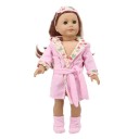 Bata de baño y antifaz para dormir para muñeca 1