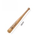 Bate de béisbol de madera profesional de 54 cm Madera dura maciza Entrenamiento deportivo Softball Juegos familiares Autodefensa doméstica y personal 2