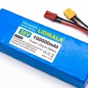 Batería de litio recargable para patinete eléctrico LIDIKALA 36 V 10S2P con cargador 42 V 2 A Conectores XT30 y JST 186 x 66 x 38 mm Azul 2
