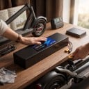 Batéria pre elektrický skúter 36 V Náhradný akumulátor s konektormi XT60 a DC Čierne smrštiteľné puzdro Ploché tvar Pre skútre na 36 V 4
