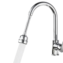 Bateria zlewozmywakowa z 3 trybami, przedłużającą rurką filtra i obrotem 360°, stal nierdzewna, uniwersalne zastosowanie w kuchni i łazience 16,5×5,5 cm 2