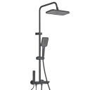 Baterie de duș cu cap de duș tip ploaie și duș manual Duș bidet pentru apă rece și caldă Sistem de baie cu set de duș cu presiune înaltă 7