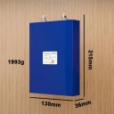 Baterie LiitoKala 4 ks 3,2 V 105 Ah LiFePO4 hranolový článek 336 Wh M6 koncovka 130 x 36 x 215 mm modrá pro solární systémy i zálohu 4