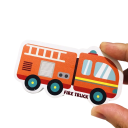 Bath Toy with Road Vehicles Vinyl Bath Set for Children Develops Creativity and Imagination 4