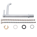 Bathroom Basin Mixer Tap 30.5 x 15 cm Hot and Cold Water Tap Elegant Modern Tap with Lever Control for Home 10