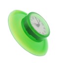Bathroom Clock with Suction Cup Analogue Dial with Arabic Numerals Silicone and PVC Dimensions 87 x 25 mm Including Button Battery R44 5