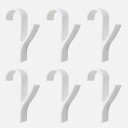 Bathroom Hanging Hooks 6 pcs 6