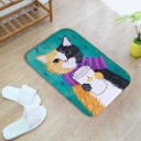 Bathroom Mat with Cat Motif 4