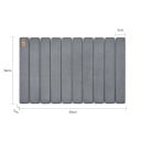Bathroom Non-Slip Mat 59×39×1 cm Dark Grey Stone Design Material Diatomaceous Earth and PVC Load Capacity 113 kg for Shower 3
