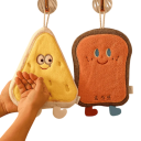 Bathroom Towel 25 x 19.5 cm Cheese Shaped Towel with Loop Kitchen Hand Towel Decorative Textile 2