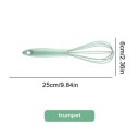 Batidor de silicona 25,4 cm Utensilio de cocina con asa para colgar Resistente a altas temperaturas 2