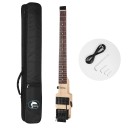 Batking sähkökitara ilman päätä matkaversio 6 kieltä pituus 73,8 cm vaahterakotelo Ruusupuu otelauta Double Locking tremolo mukana matkakotelossa 3