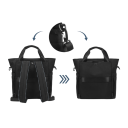 Batoh a dámská kabelka 3v1 s crossbody popruhem, 15 l, voděodolný oxford, taška přes rameno na 14palcový notebook do školy i práce 11