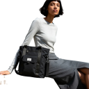 Batoh a dámská kabelka 3v1 s crossbody popruhem, 15 l, voděodolný oxford, taška přes rameno na 14palcový notebook do školy i práce 13