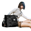 Batoh a dámská kabelka 3v1 s crossbody popruhem, 15 l, voděodolný oxford, taška přes rameno na 14palcový notebook do školy i práce 17