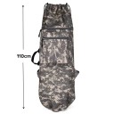 Batoh na freediving vodotesný úložný vak na potápačské vybavenie 110 x 32 cm z 600D oxfordskej tkaniny šedý maskáčový na potápanie a lov rýb 2