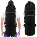 Batoh na freediving vodotesný úložný vak na potápačské vybavenie 84 x 32 cm z 600D oxfordskej tkaniny čierny na potápanie a lov rýb 2