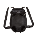 Batoh na hruď pro kočky a malé psy do 2,5 kg s prodyšnou síťovinou a vnitřní karabinou, velikost S, 28 x 18 cm, černá, na cestování 3